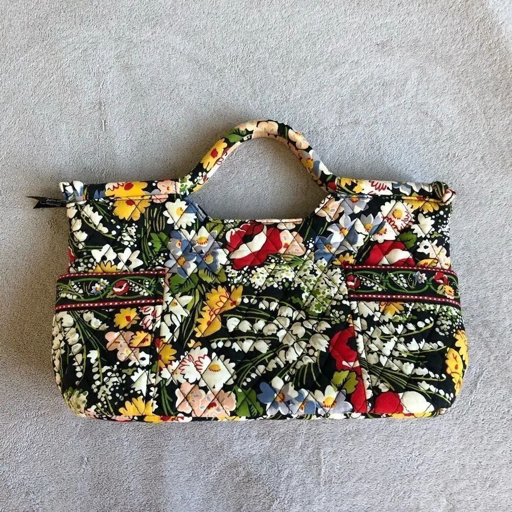NWOT Vera Bradley PoppyFields Cotton Handled Clutch Bag